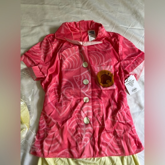 Animal Crossing Isabelle Costume Girl Dress Headband XL 14-16 NEW Halloween - Picture 5 of 7